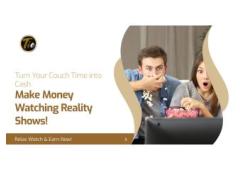 Turn Your Couch Time into Cash: Make Money Watching Reality Shows!